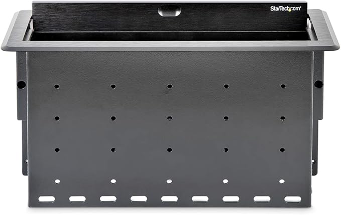 StarTech.com Dual-Module Conference Table Connectivity Box - for Adding Power/Charging/AV/Laptop Docking Modules - Cable Organizer (BOX4MODULE)