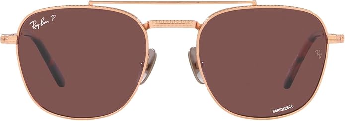 Ray-Ban Unisex Rb8258 Frank II Titanium Aviator Sunglasses