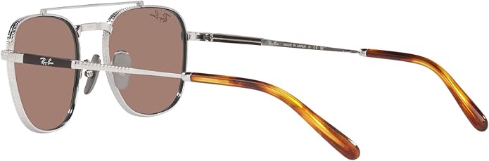 Ray-Ban Unisex Rb8258 Frank II Titanium Aviator Sunglasses