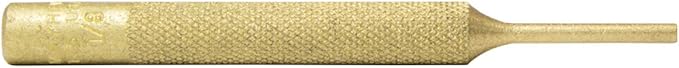 Mayhew Pro 25703 1/8-Inch Knurled Brass Pin Punch