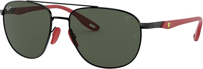 Ray-Ban Unisex Rb3659m Scuderia Ferrari Collection Square Sunglasses