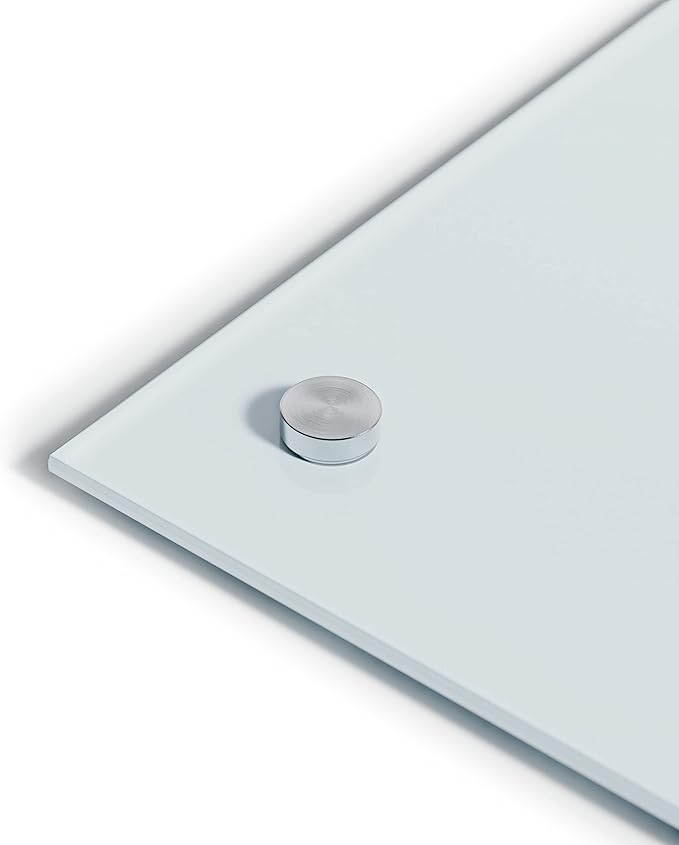 U Brands Glass Dry Erase Board, 72 x 48 Inches, White Frosted Non-Magnetic Surface, Frameless
