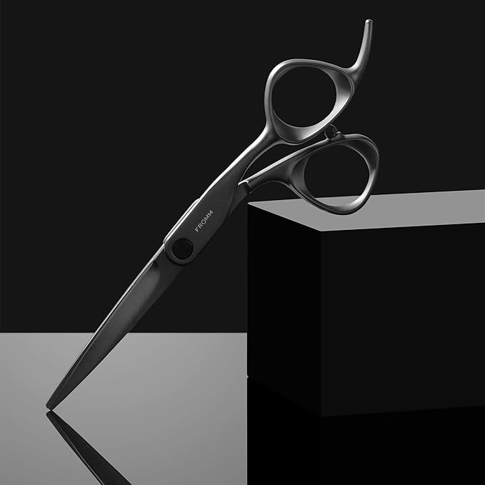 Fromm Professional Invent 5.75" Precision Hair Cutting Shears Ideal for Blunt & Layer Cuts in Gunmetal Japanese Steel Scissors with Semi-Convex Blade for Experienced & Expert Salon Stylists