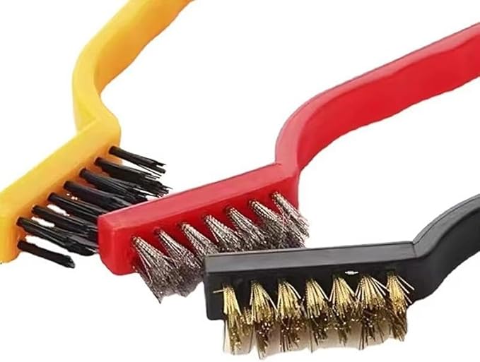 Kitchen Stove Cleaning Brush, 3 Counts Deep Clean Gas Stove Brush, Scrubber Brush for Range Hood Grease Grime, Hand Tools, Cleaning Supplies, Kitchen Accessories, Summer