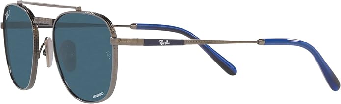 Ray-Ban Unisex Rb8258 Frank II Titanium Aviator Sunglasses