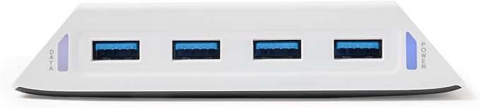 PowerA 4-Port USB 5Gbps Hub for PlayStation®5, USB 3.2, AC Powered, Weighted Base, Officially Licensed