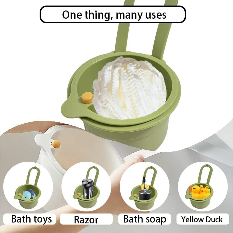 Sink Strainer Basket, Hanging Kitchen Sink Strainer Basket, Press to Dump, Easy Installation, Food Fruit & Vegetable Drainer Rack, Corner Waste Collector (Yellow)