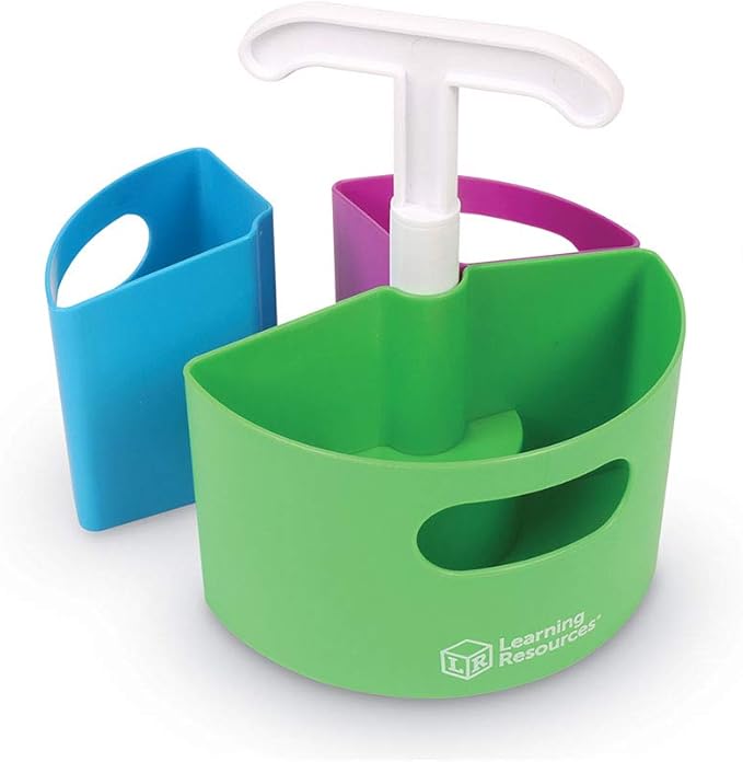 Learning Resources Create-a-Space Storage Center Mini Bundle, Home School Accessories, Fits 3oz Hand Sanitizer Bottles, Teacher Organizer, Classroom Craft Portable Activities