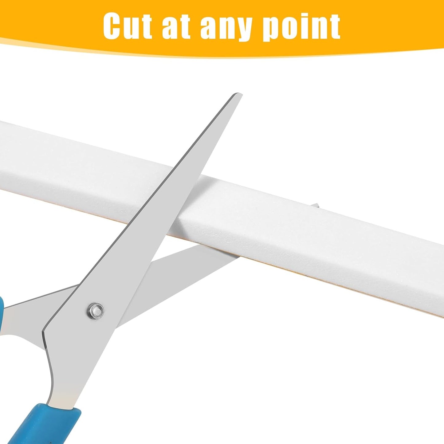32Feet Weather Stripping Seal 1/4 Inch X 1/16 Inch for Door Window, High Density Foam Tape, Soundproofing, Insulation Strip, Door Sealers for Door Frame- White