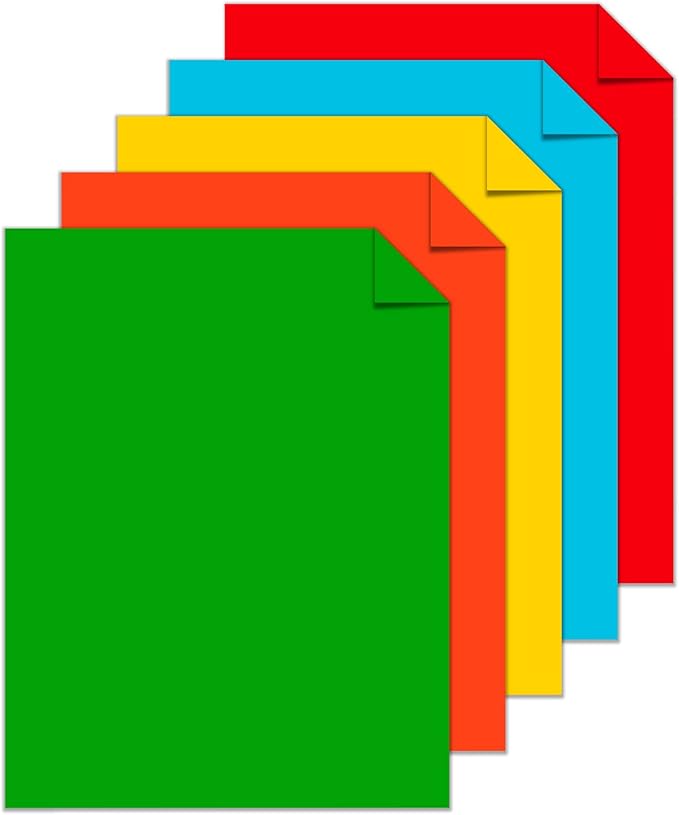 Astrobrights® Color Card Stock, Assorted Colors, Letter (8.5" x 11"), 65 Lb, 30% Recycled, FSC® Certified, Pack Of 250