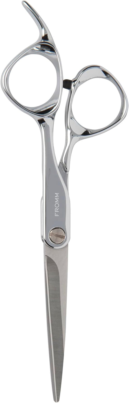 Fromm Professional Explore 5.75" Hair Cutting Shears for Wet & Dry Hair Polished Silver Japanese Steel Scissors with Beveled Blade, Professional Shears For Hair Stylist, Cosmetology & Salon Supplies