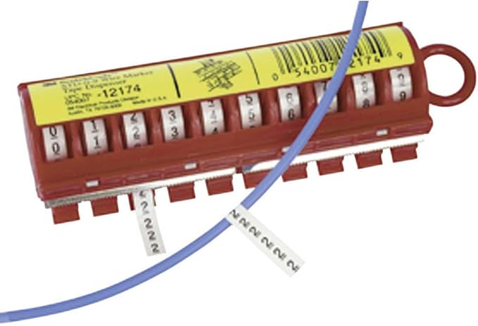 3M Electrical 500-12174 Std-0-9 Wire Marker Dispenser W-#0-9 Scot