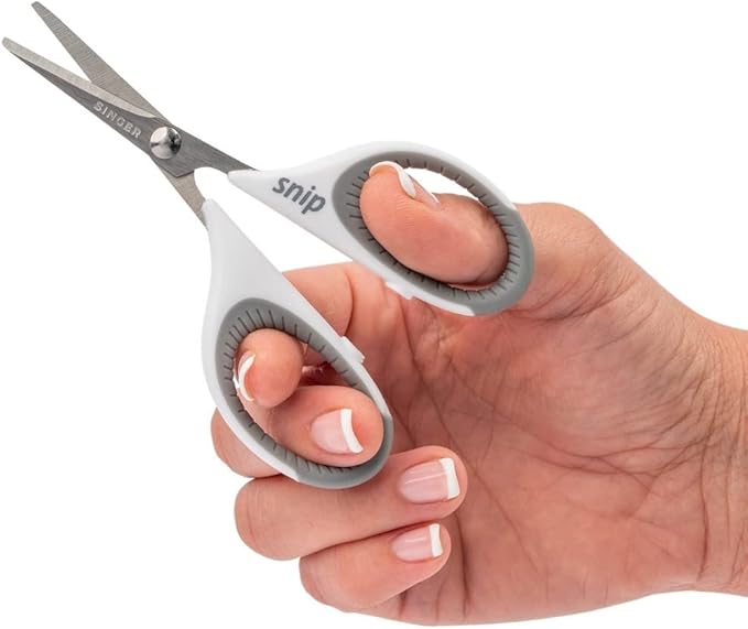 Singer Comfort Grip Craft Scissors 4"-Grey