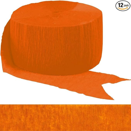 Orange Peel Crepe Paper Roll - 81' (1 Count) - Great for Stunning DIY Crafts, Party Decor, and More