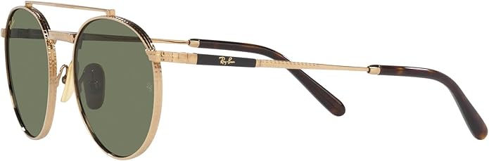 Ray-Ban Unisex Rb8237 Round II Titanium Round Sunglasses