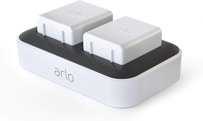Arlo Accessory - Dual Charging Station | Charge up to Two Batteries | Compatible with Arlo Ultra Only |(VMA5400C) (Renewed)