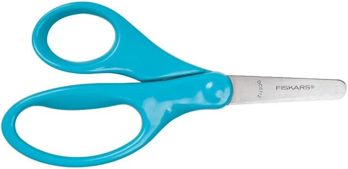 Fiskars 5 Inch Classic Blunt Tip Kids Scissors, Colors May Vary