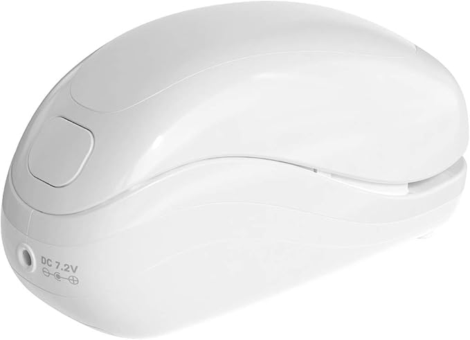 Electric Stapler,Including 2000 Staples and 1 Staple Remover, Suitable for Palm Size and high Comfort，25 Sheet Capacity, AC Adapter or Battery Powered，Battery not Included，(White)