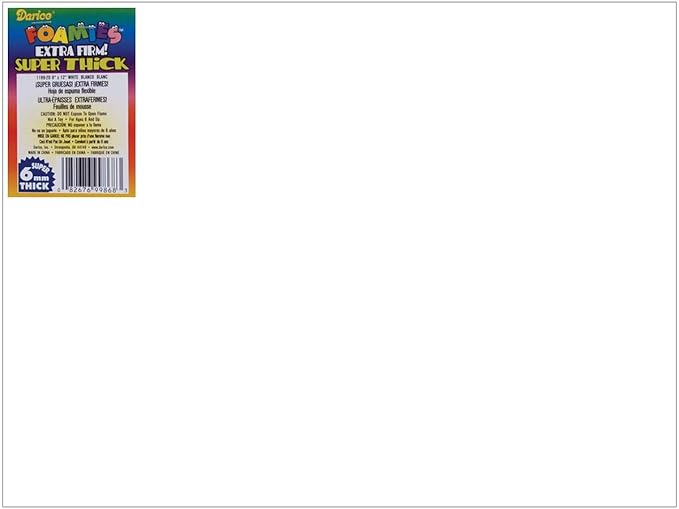 Foam Sheet 9"X12" 6mm-White