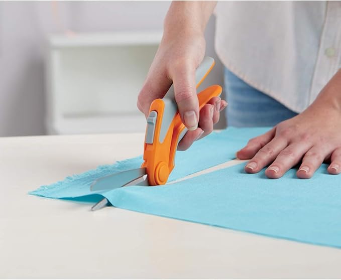 Fiskars 190850 8 Inch RazorEdge Easy Action Fabric Shears for Tabletop Cutting, Stainless-steel