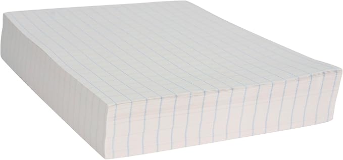 School Smart Graph Paper, 1/2 Inch Rule, 9 x 12 Inches, White, Pack of 500
