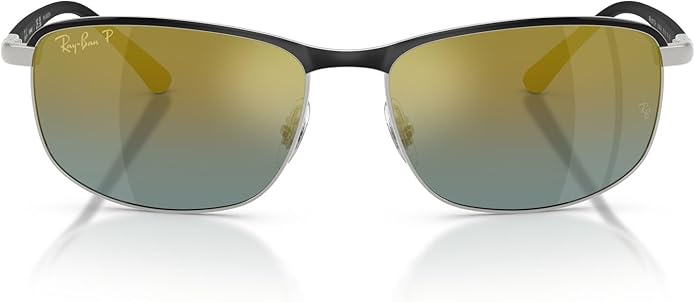 Ray-Ban Unisex Rb3671ch Chromance Rectangular Sunglasses