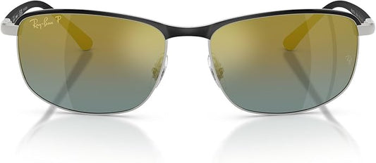 Ray-Ban Unisex Rb3671ch Chromance Rectangular Sunglasses