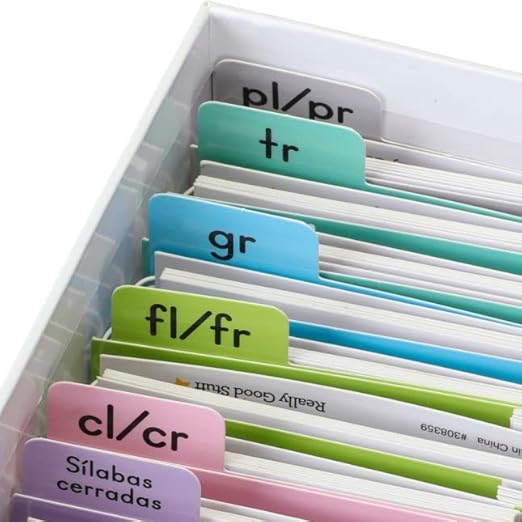 Really Good Stuff Libros de S?labas Compuestas (Spanish Advanced Syllable Flip Books) - 30 Flip Books