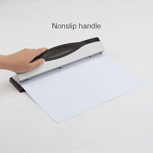 Staples High‑End Adjustable 3‑Hole Punch – Heavy‑Duty Office Paper Punch
