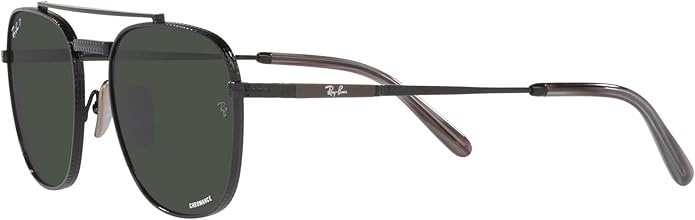 Ray-Ban Unisex Rb8258 Frank II Titanium Aviator Sunglasses