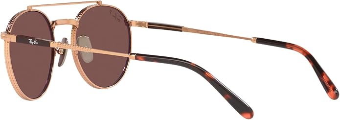 Ray-Ban Unisex Rb8237 Round II Titanium Round Sunglasses
