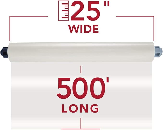 GBC Pinnacle 27 EZLoad Roll Film, NAP II, 1.7 Mil, 25" x 500' (3748203EZ)