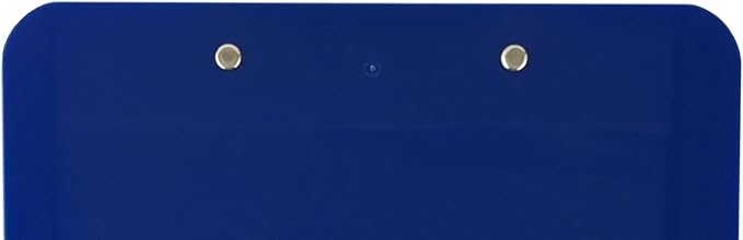 Trade Quest Plastic Clipboard Opaque Color Letter Size Low Profile Clip (Pack of 12) (Blue)