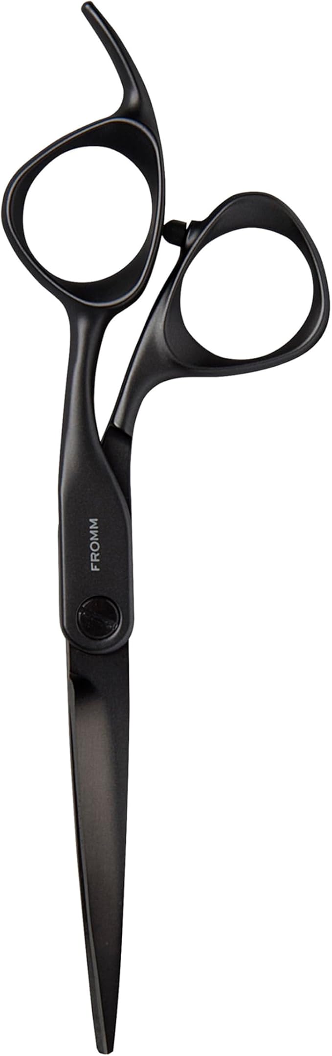 Fromm Professional Dare 5.75" Precision Slide & Point Hair Cutting Shears in Matte Black Japanese Steel Scissors with Semi-Convex Blade for Expert Salon Stylists