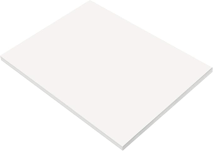 Prang (Formerly SunWorks) Construction Paper, White, 9" x 12", 50 Sheets (Pack of 2)