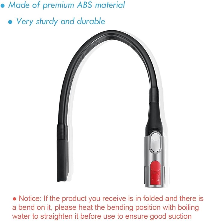 Charlux 23'' Flexible Extension Crevice Tool Attachment for Dyson V8 V7 V10 V11 V15 V6 Vacuum Cleaner with Quick Release Converter Adapter