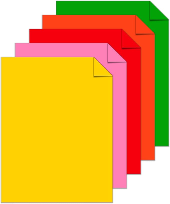 Astrobrights® Color Card Stock, 8 1/2" x 11", FSC® Certified, 65 Lb, Vintage Assortment, Pack Of 250 Sheets