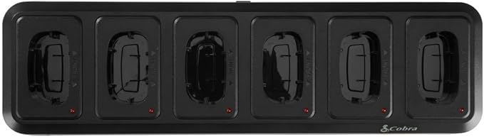 Cobra PX Professional Walkie Talkie 6-Way Dock Charging Station with UBS Charging Cable - Desktop Portable Charger, Compatible with PX650 Business Models