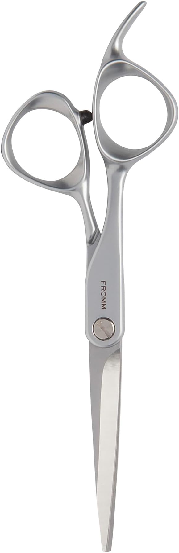 Fromm Professional Transform 5.75" Left-Hand Extra Smooth Hair Cutting Shears on Wet & Dry in Matte Silver Japanese Steel Scissors with Beveled Blade for Experienced & Expert Stylists