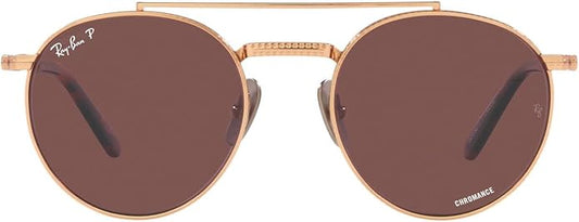 Ray-Ban Unisex Rb8237 Round II Titanium Round Sunglasses