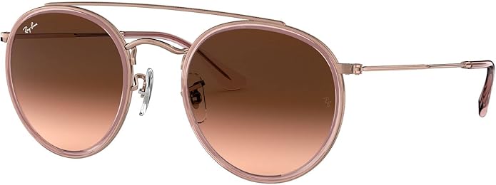 Ray-Ban Unisex Rb3647n Double Bridge Round Sunglasses