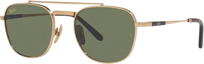 Ray-Ban Unisex Rb8258 Frank II Titanium Aviator Sunglasses