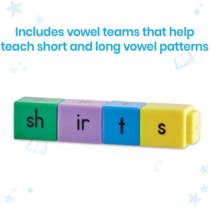 hand2mind Reading Rods Phonics Word-Building, Word Building Activities, Spelling Toys, Montessori Alphabet Letters, Reading Tools for Kids, Science of Reading Manipulatives, Phonemic Awareness