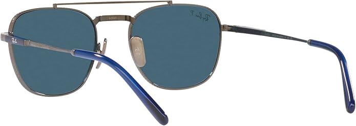 Ray-Ban Unisex Rb8258 Frank II Titanium Aviator Sunglasses