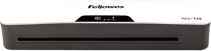 Fellowes Ayla 125 with Rapid 1 Minute Warm Up Paper Laminator Including Pouch Starter Kit (5752001)