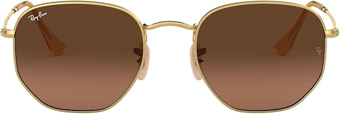 Ray-Ban unisex-adult Rb3548n Hexagonal Flat Lens Hexagonal Sunglasses