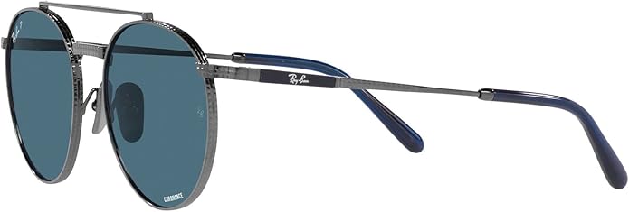 Ray-Ban Unisex Rb8237 Round II Titanium Round Sunglasses