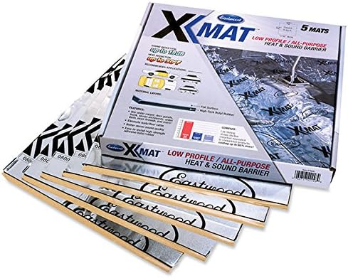 Eastwood X-Mat 5 PC 12x12 Road Noise and Heat Reducer Foam Under Carpet Door Panels Inner Walls