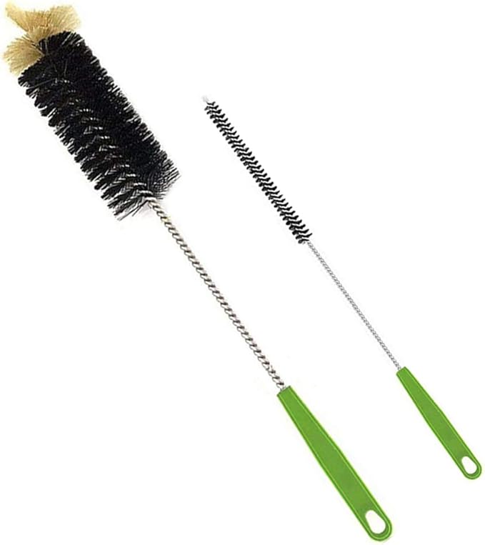 Long Bottle Brush, 17 in Bendable Cleaner Brushes for Cleaning Neck Beer Bottles, Wine, Baby Bottles, Water Bottles, Tumblers, Flask, Bird Feeder, Vase and Brewing Pipes Brush+Bottle Brush/2Pack