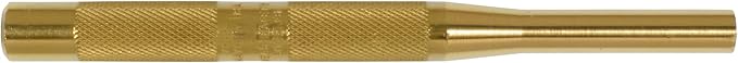 Mayhew Pro 25091 3/8-Inch Knurled Brass Pin Punch